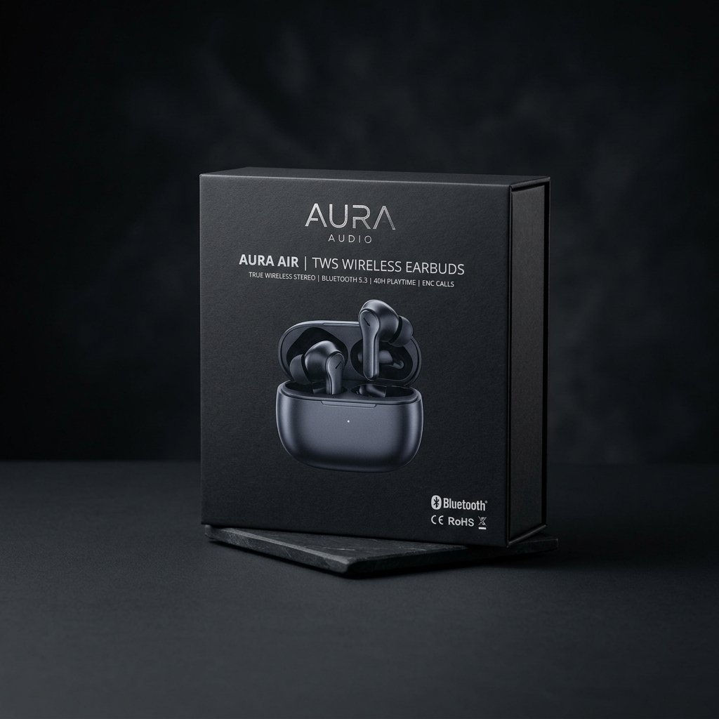 TWS Ultra Bass Bluetooth Earbuds